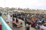 شرکت همکاران آموزشکده فنی و حرفه ای پسرانnبندر انزلی در گردهمایی حمایت از کودکان مظلوم غزه در شهرستان بندر انزلی 5