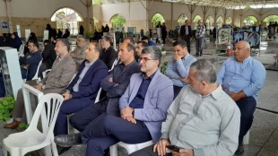 حضور همکاران آموزشکده ملی مهارت بندر انزلی در اولین سالگرد شهدای خدمت در گلزار شهدای بندرانزلی  5
