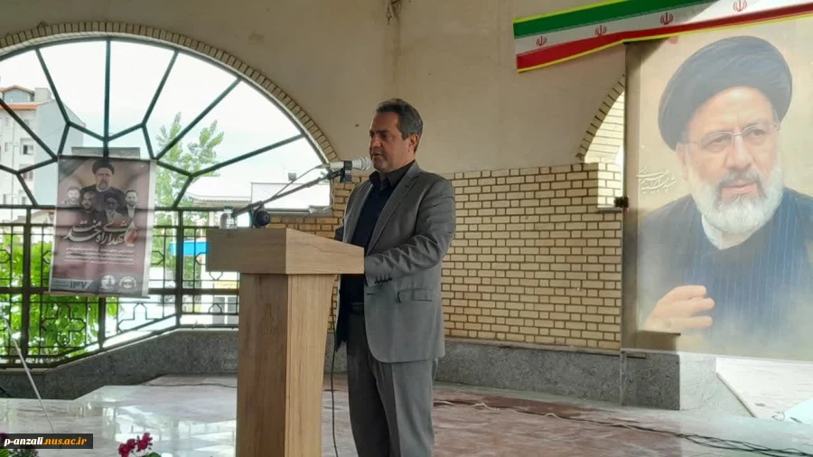حضور همکاران آموزشکده ملی مهارت بندر انزلی در اولین سالگرد شهدای خدمت در گلزار شهدای بندرانزلی  6