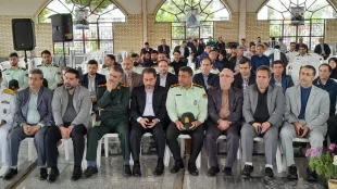 حضور همکاران آموزشکده ملی مهارت بندر انزلی در اولین سالگرد شهدای خدمت در گلزار شهدای بندرانزلی  7