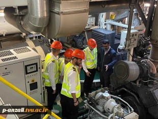 بازدید علمی دانشجویان کاردانی مکانیک موتورهای دریایی از لایروب هاپر ساکشن یاسین در مجتمع بندر انزلی 2